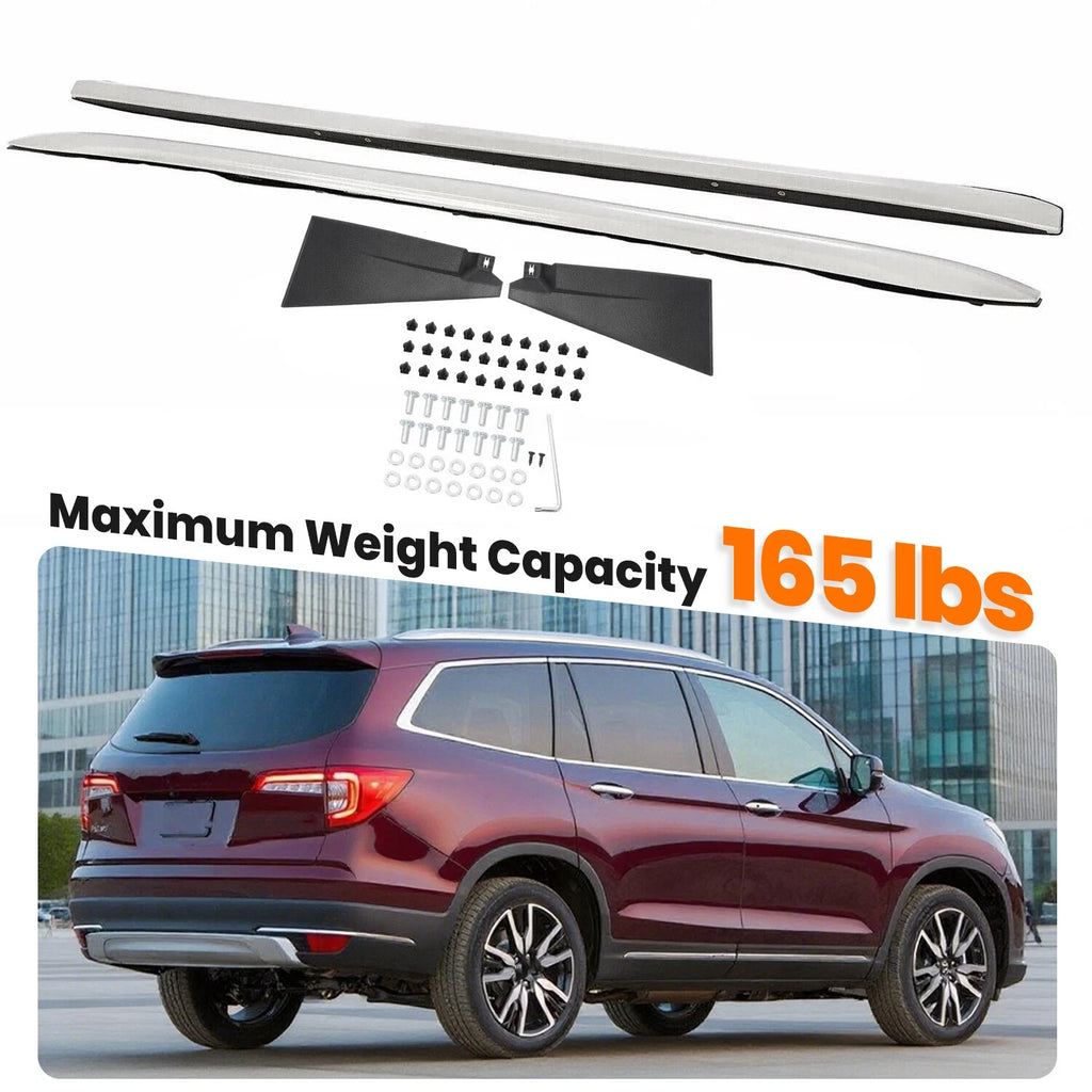 Roof Rack Side Rails for Honda Pilot (2016–2022) - Silver Bars