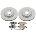 Front Brake Kit 345mm Disc Rotors & Akebono Ceramic Pads for Audi S4 S5 (2010–2016)