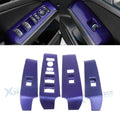 4Pcs Blue Interior Window Lift Button Cover Trim for Honda Civic (2022–2025)
