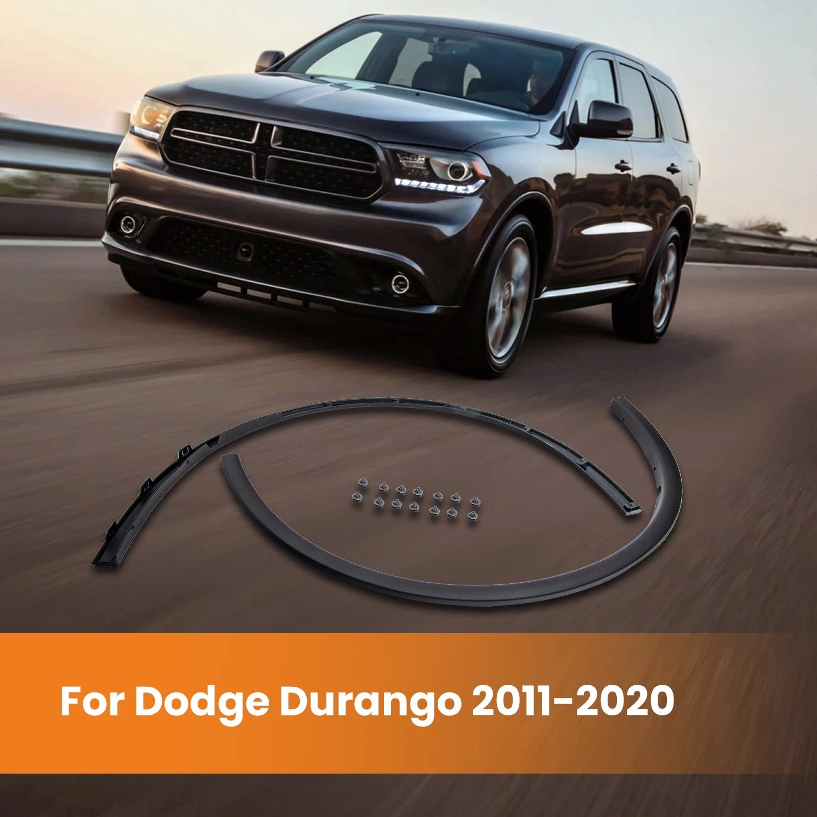 Front Pair Fender Flares for Dodge Durango (2011-2019)