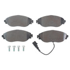 Set of 4 Hella Front Low-Met Brake Pads for Audi S3 VW CC Golf R GTI Jetta
