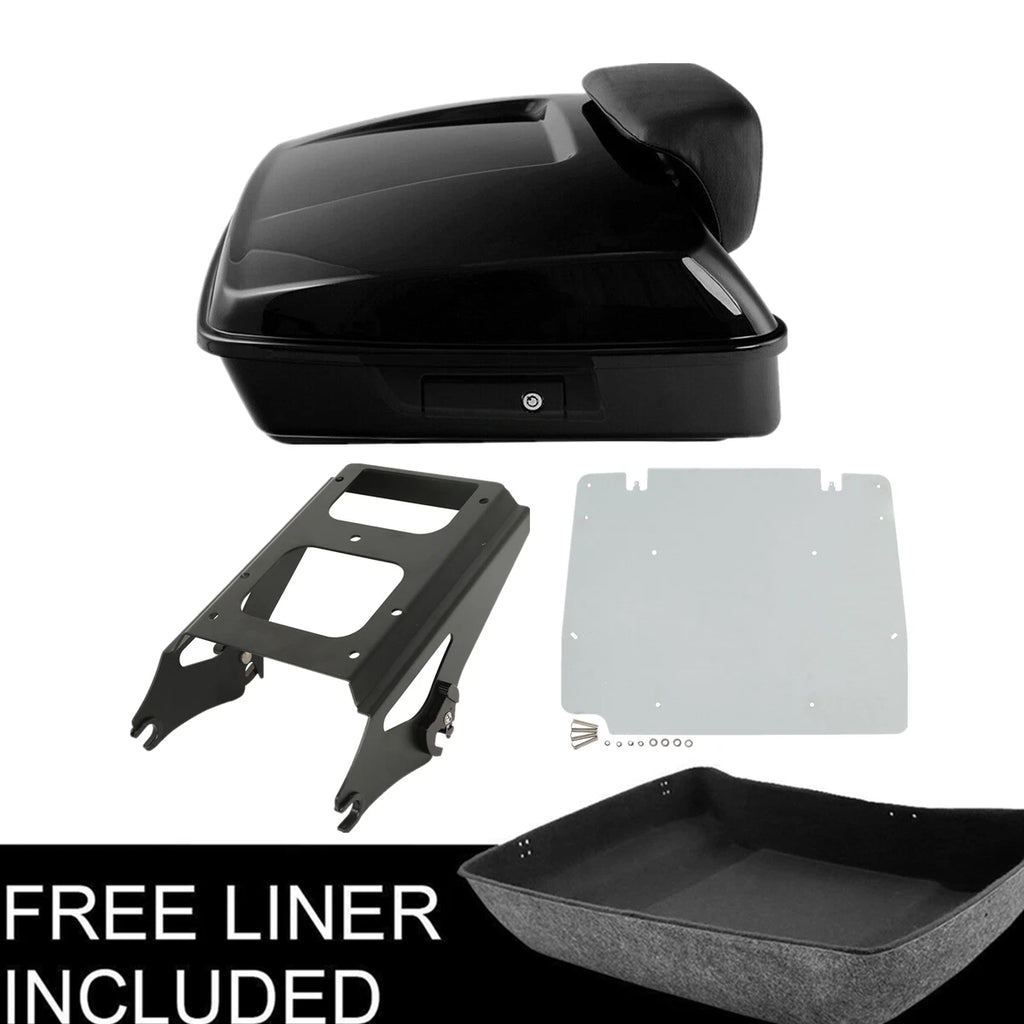 Chopped Trunk Pad Mount Rack Base Plate for Harley Touring (2009–2013)