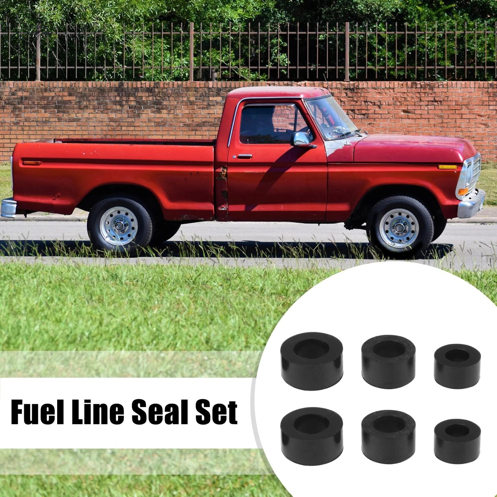 Fuel Line Seal Rubber Diesel Sealing Sleeve Set for Ford Powerstroke 