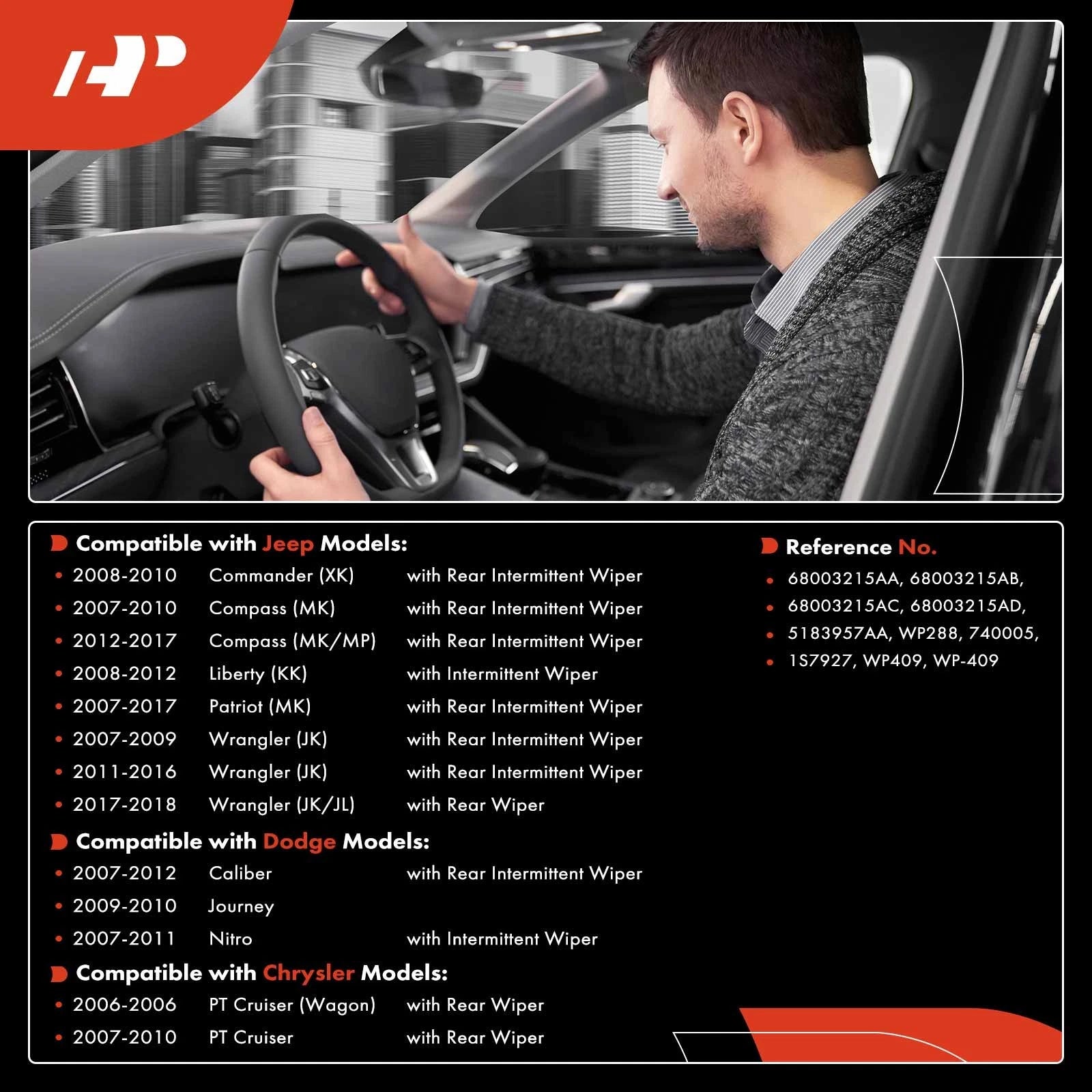 Wiper Switch for Jeep Wrangler JK JL (2007-2018)