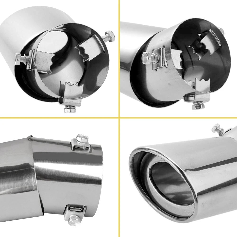 Chrome Exhaust Pipe Tail Muffler Tip for Universal Cars (YYYY–YYYY)