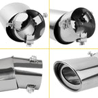 Chrome Exhaust Pipe Tail Muffler Tip for Universal Cars (YYYY–YYYY)
