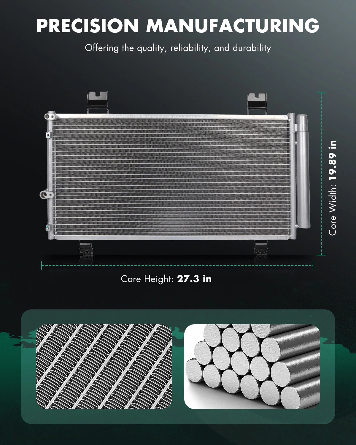 Aluminum AC Condenser 3523 for Lexus IS250 IS350 (2006–2015)
