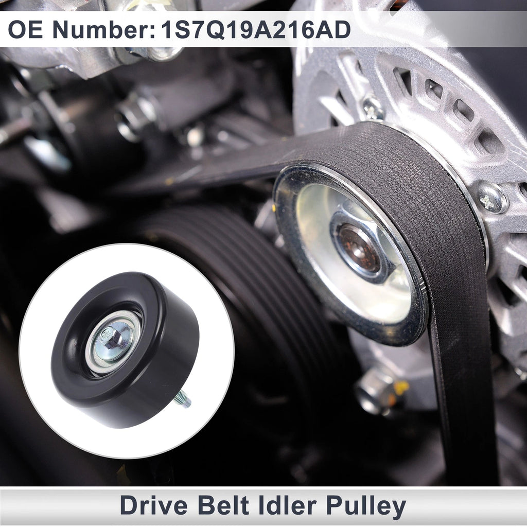 Drive Belt Idler Pulley for Ford Mondeo (2000–2015) 1S7Q19A216AD/1S7Q19A216AB