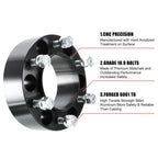 Set of 4 Wheel Spacers Adapters for 6 Lug Vehicles (M12x1.5, 6x5.5")
