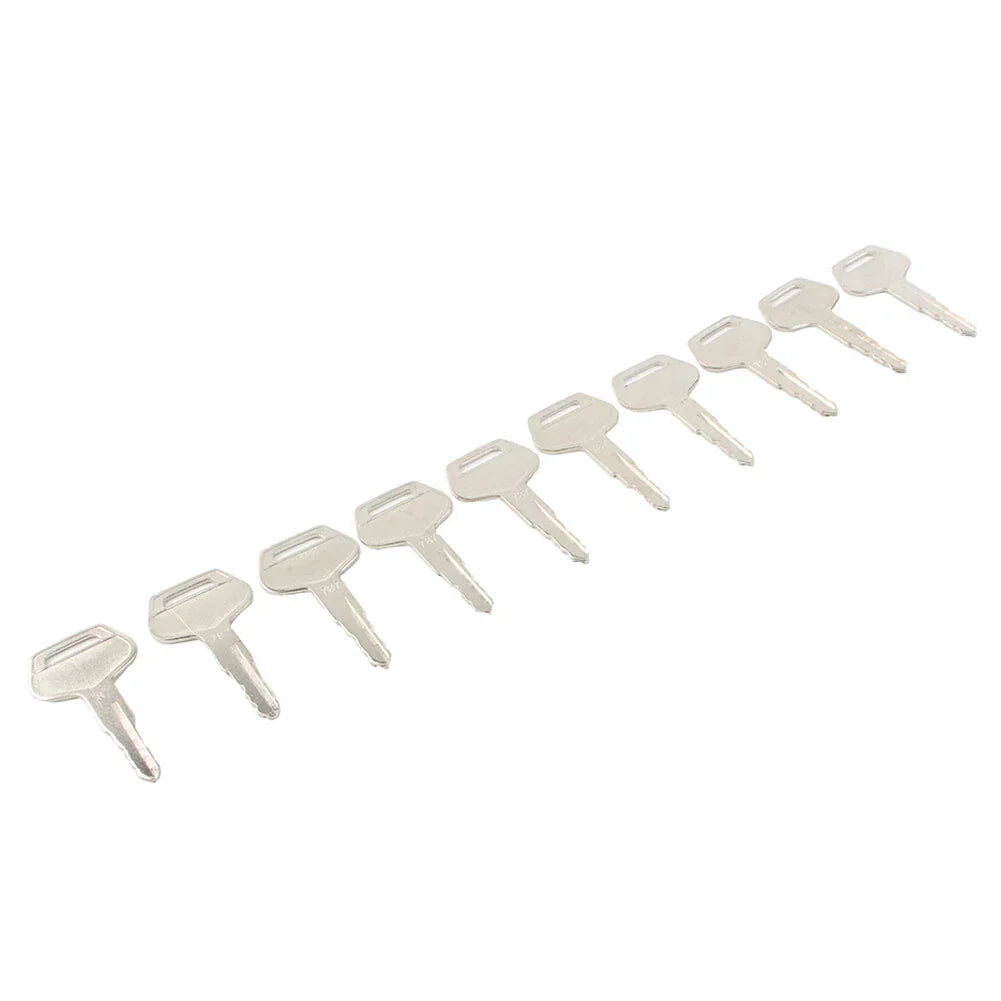 10 Pcs Ignition Keys for Komatsu Excavator Dozer Loader