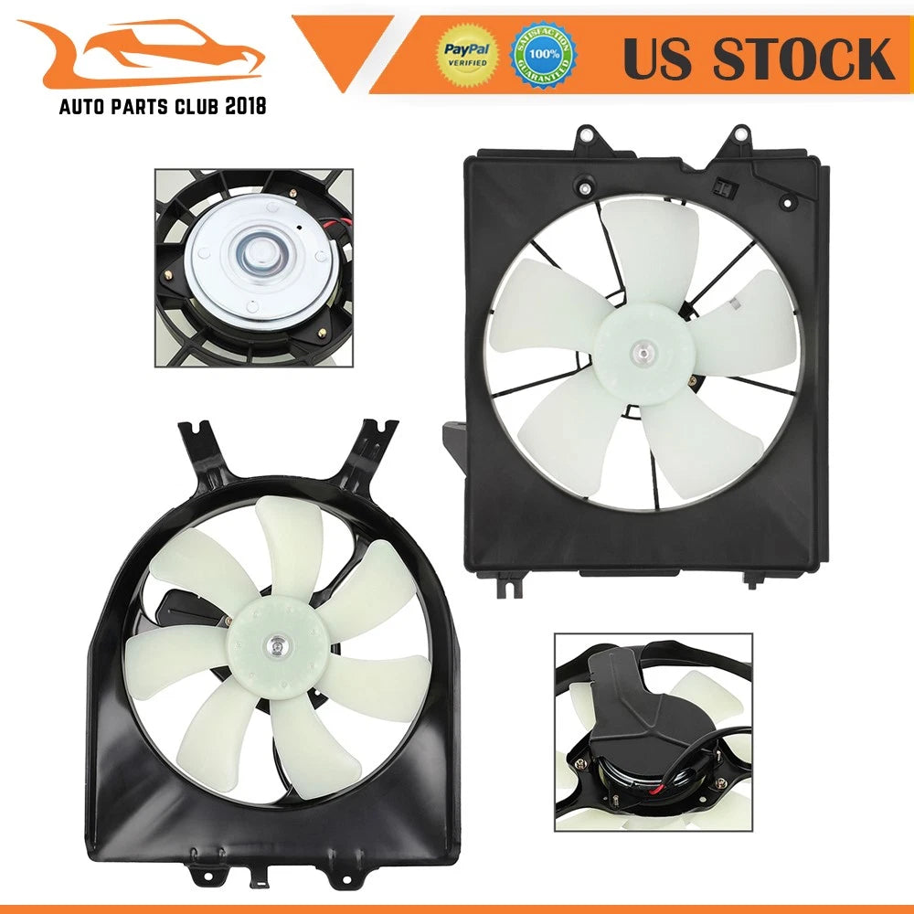 Cooling Fan AC Condenser Radiator Assembly Set for Honda Odyssey (2005–2010)