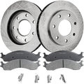 Brake Rotor and Pad Kit for Ford F-250 (1997–1999) Front Solid Set of 2 4WD