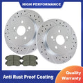 Rear Brake Rotors and Pads Kit for Toyota Corolla Matrix Prius (2003–2013)