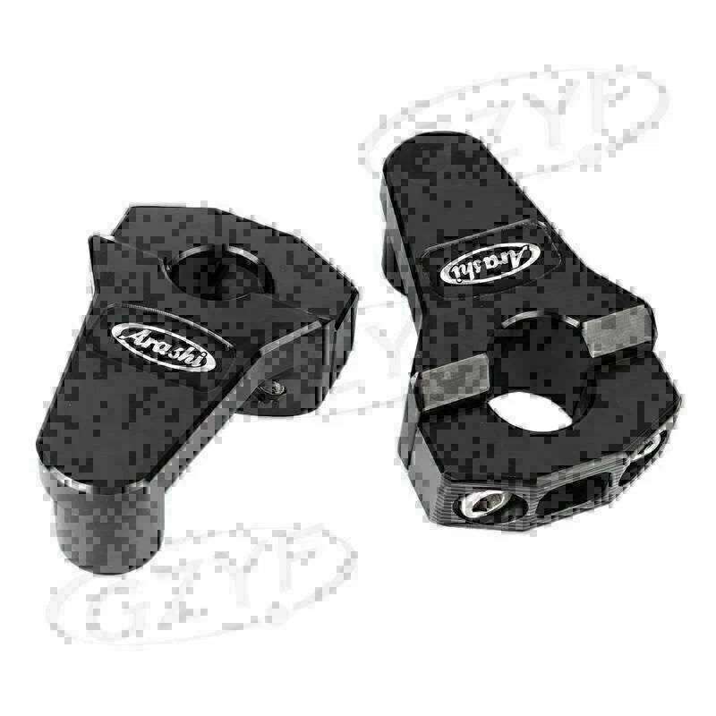 2X 7/8" CNC Handlebar Mount Clamp Riser for Honda Yamaha Suzuki Kawasaki BMW