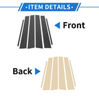 Set of 6 Door Pillar Window Trim for Hyundai Tucson IX35 (2010–2015) Carbon Fiber