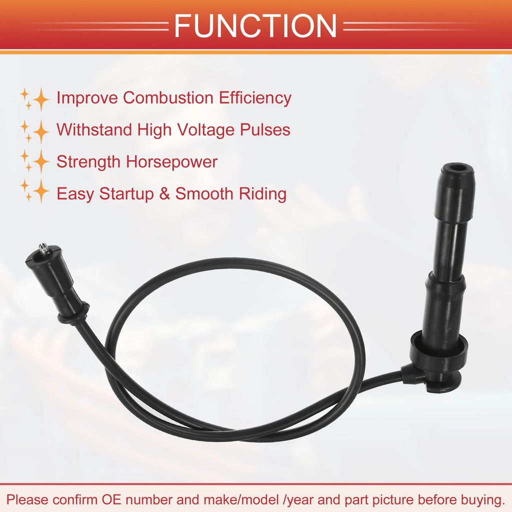 3X Spark Plug Wire Ignition Coil Cable No. 2750139A70 for Hyundai Santa Fe (2013–2018)