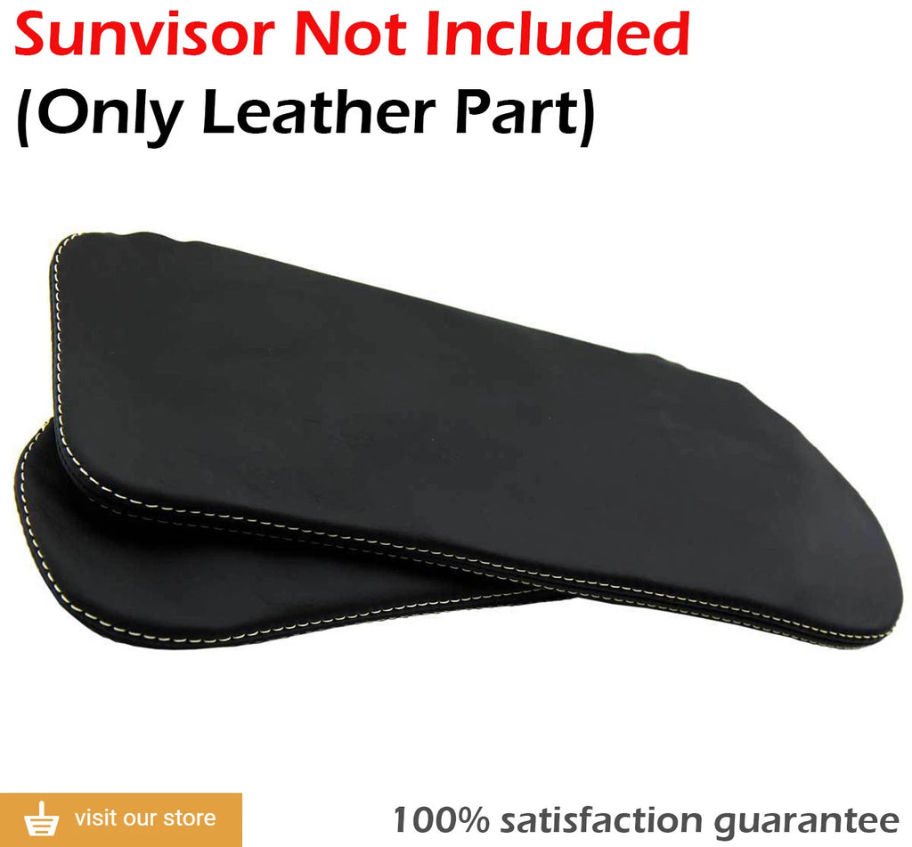 Sunvisor Leather Synthetic Covers for Camaro Firebird (1993–2002) Beige Stitch