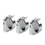 3X Chrome A/C Heater Control Knob for Peterbilt 330 335 357 367 375 378 379 384