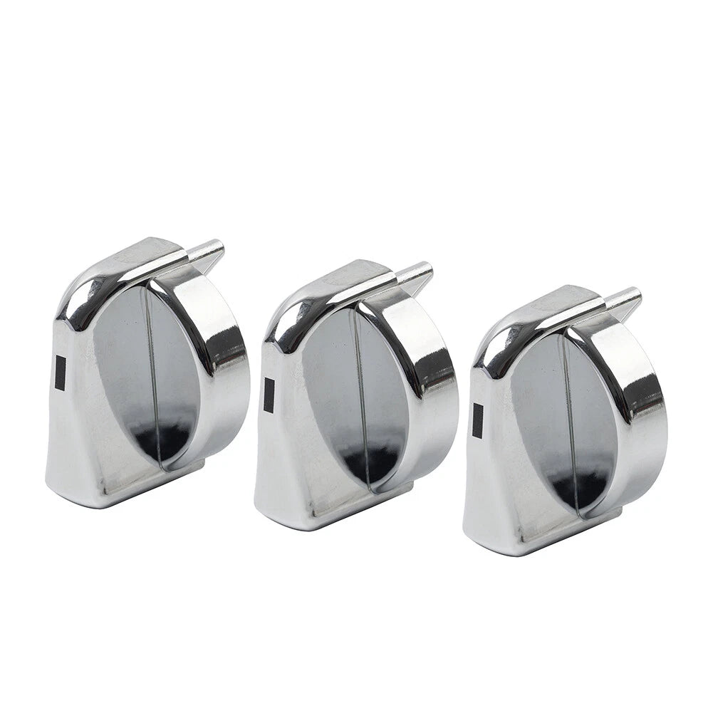 3X Chrome A/C Heater Control Knob for Peterbilt 330 335 357 367 375 378 379 384
