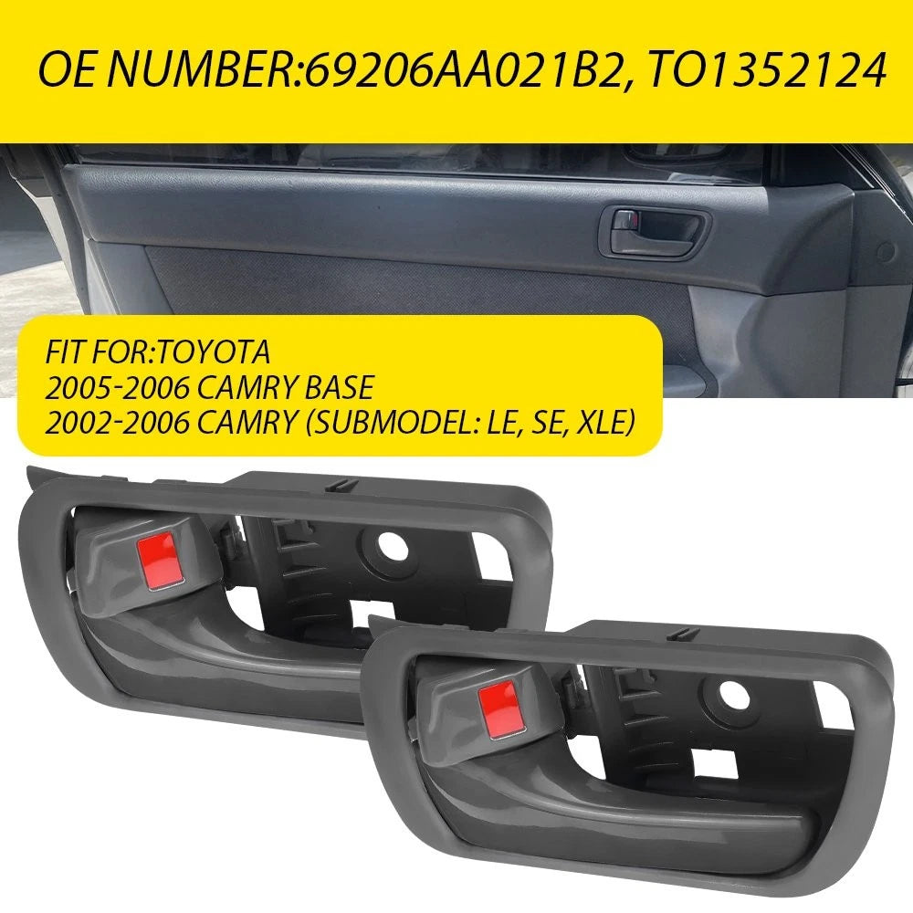 2X Interior Door Handle for Toyota Camry (2002–2006) - Left Driver Side