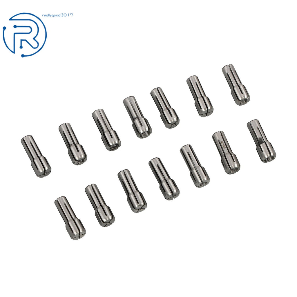 Set of 14 Precision Double Angle CNC Chuck Collets for DA300