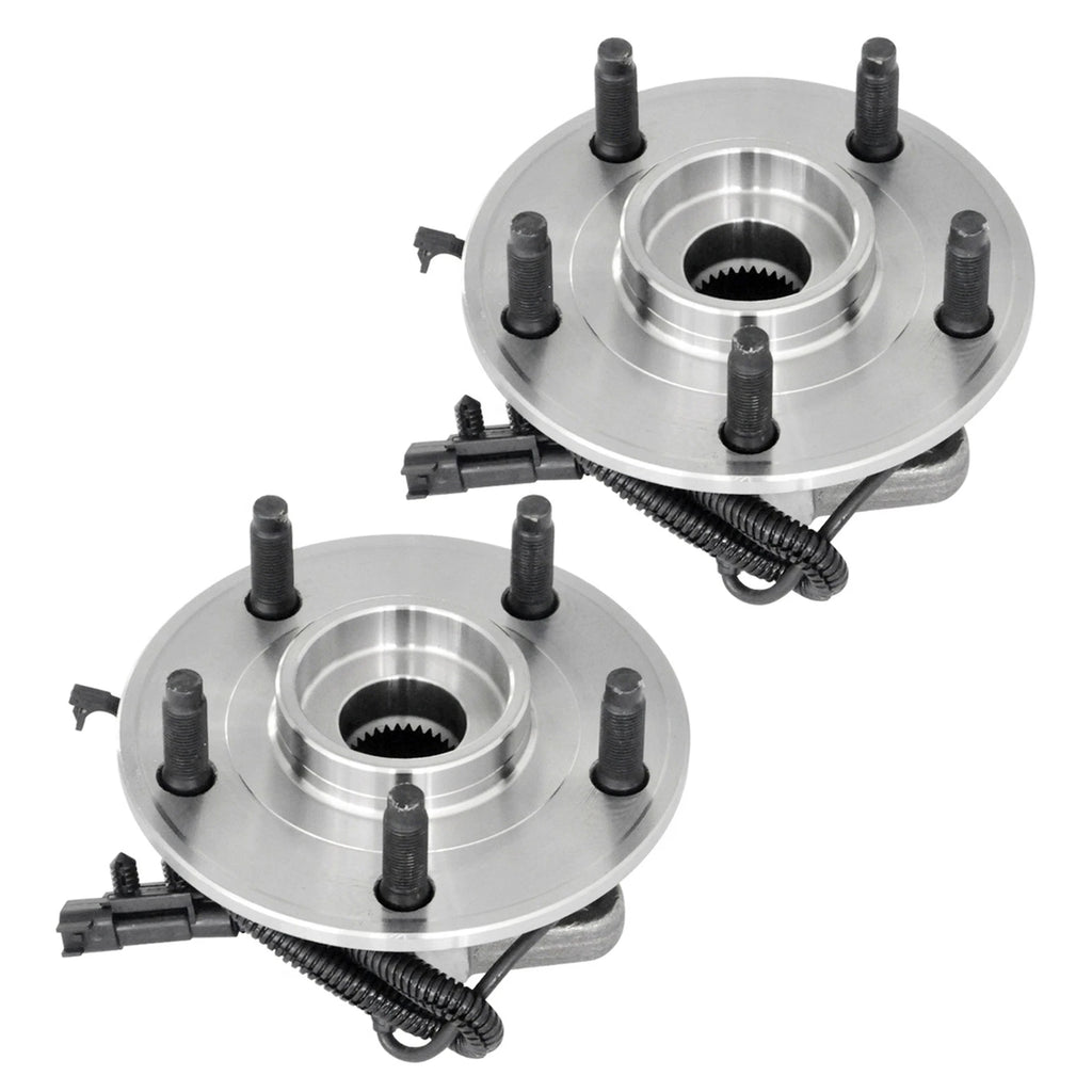2X Front Wheel Bearings & Hubs for Jeep Wrangler (2007–2016)
