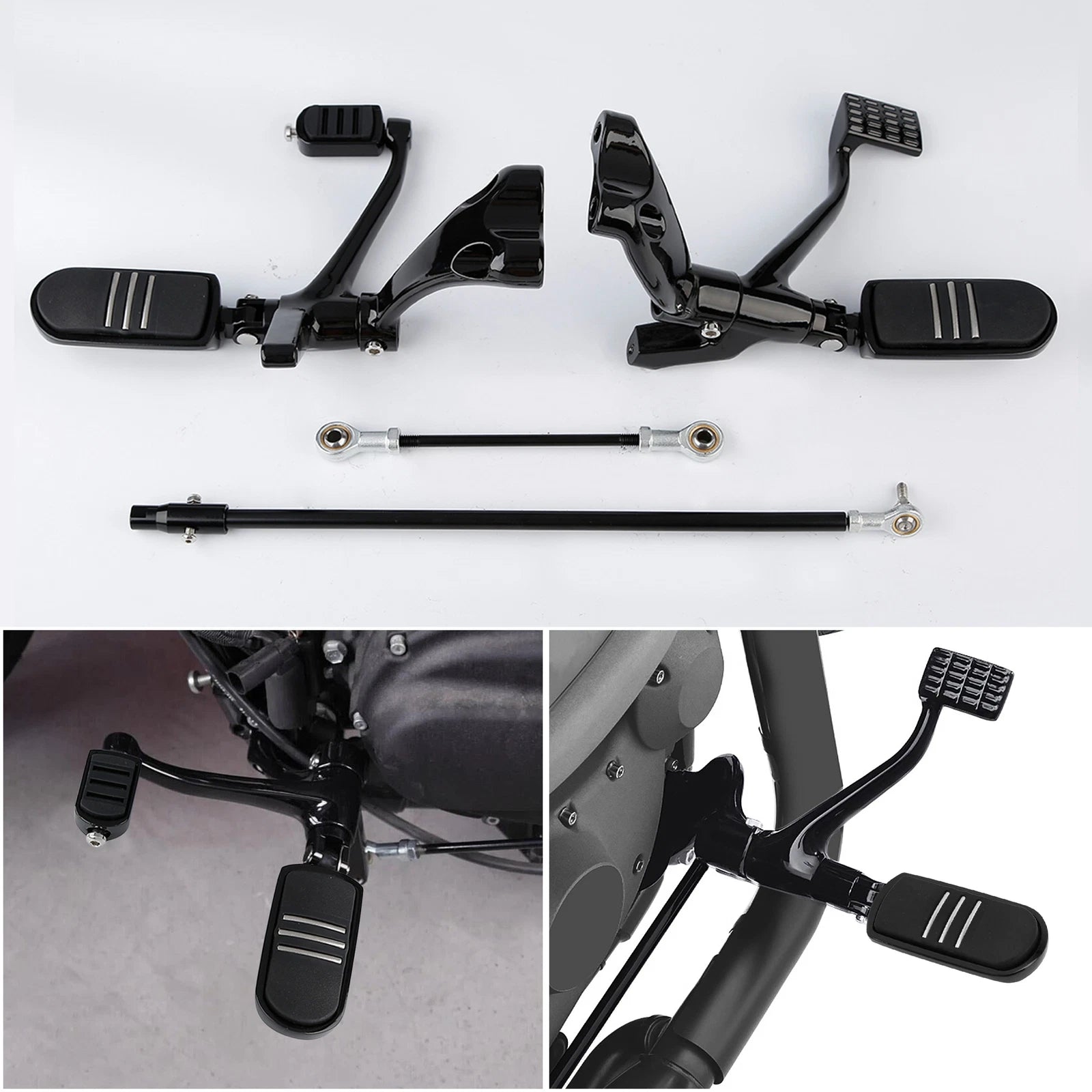 Forward Control Lever Linkage Foot Peg Bracket for Harley Sportster XL (2014–2022)
