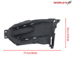 Set of 2 Front Black Fog Light Cover Trims for Ford Explorer (2020–2022)