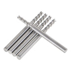 Set of 5 Carbide End Mills for Various Applications (3/32", 4 Flute)