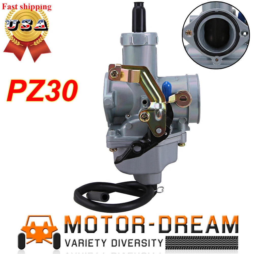 PZ30 30mm Carburetor for Yamoto 125 200 250 (Pitster Coolster JCL Baja)