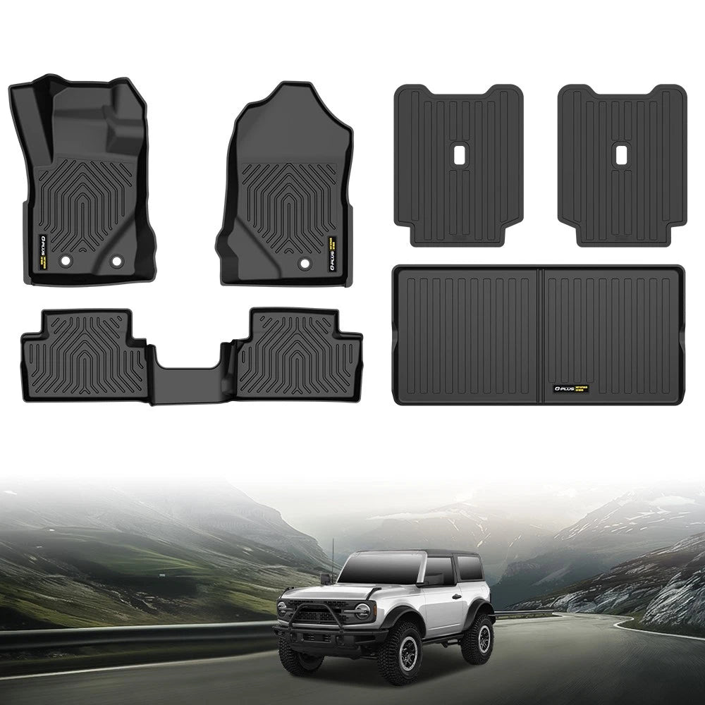 TPE Floor Mats & Trunk Cargo Liner for Ford Bronco (2021–2025)