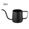 Set of 2 Black Stainless Steel Pots for Plants (Compact & Stylish)