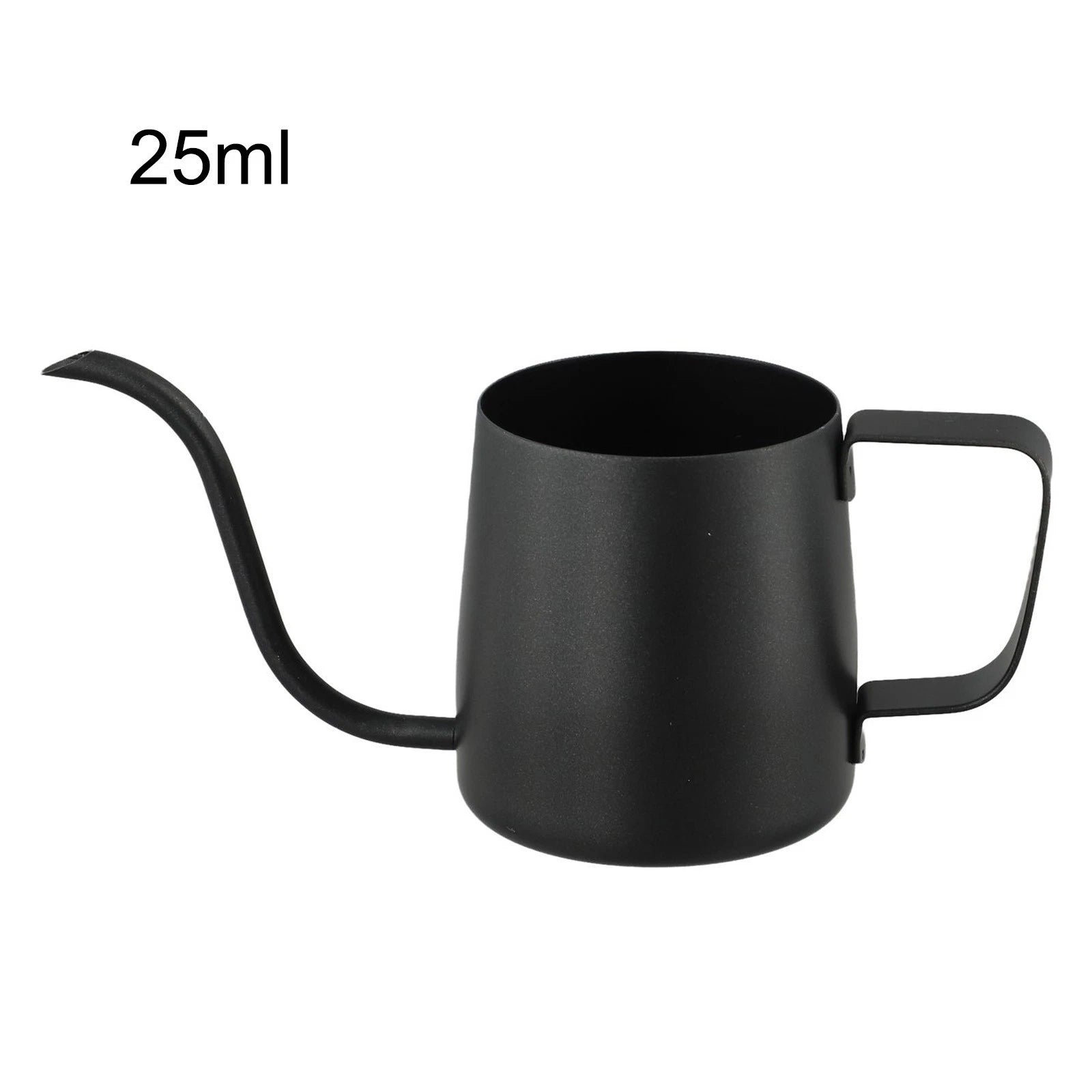 Set of 2 Black Stainless Steel Pots for Plants (Compact & Stylish)