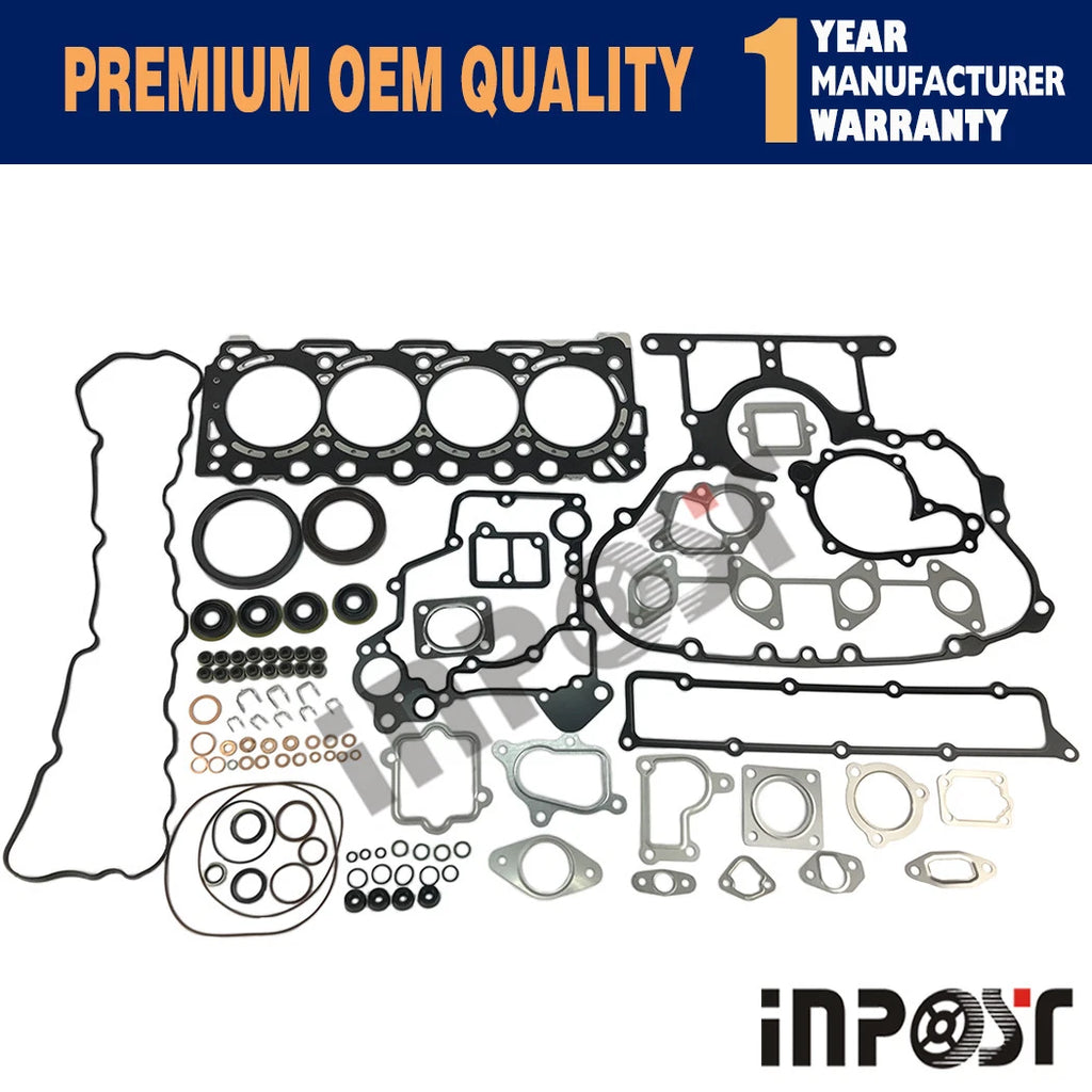 Full Gasket Set V3307 V3307T 1G772-99350 for Kubota M6040 Bobcat T650 S630