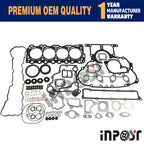 Full Gasket Set V3307 V3307T 1G772-99350 for Kubota M6040 Bobcat T650 S630