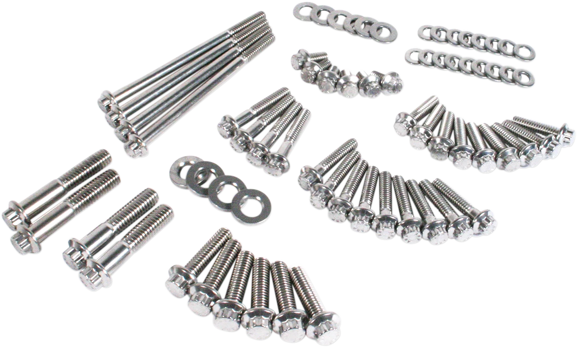 Fastener Kit for Harley Davidson External Primary/Transmission (12-Point)