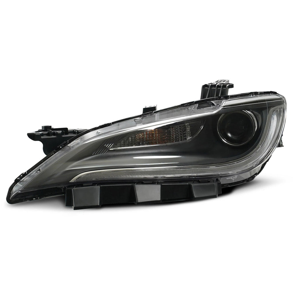 Halogen Headlight with LED DRL for Chrysler 200 (2015–2017) - Chrome, 8 Pins, Left