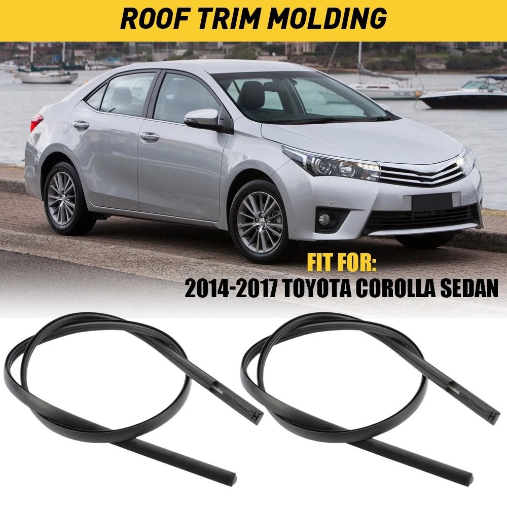 Set of 2 Drip Side Trim Finish Moldings for Toyota Corolla (2014–2017)