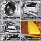 Right Passenger Side Chrome Housing Headlight for Honda Pilot (2006–2008)