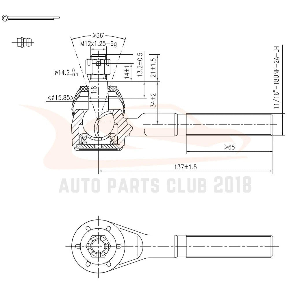 11PCS Front Tie Rods Ball Joints Adjusting Sleeves for Jeep Grand Cherokee