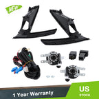 Fog Lights for Honda CR-V (2023–2024) LH+RH Black LED with Bulb Switch Wire Bezel