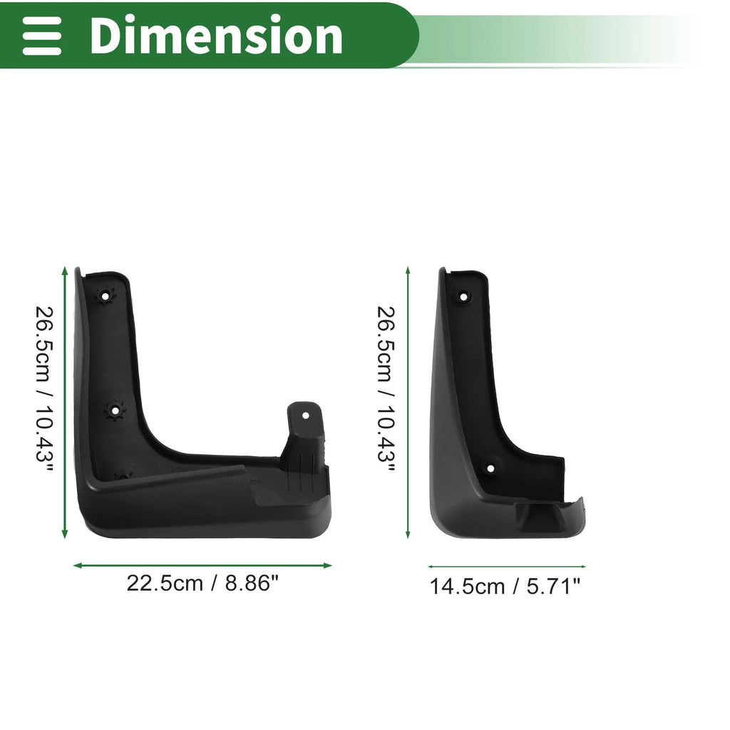 Mud Flaps Splash Guards for Hyundai Tucson (2017–2020) W/ Mount Accessories
