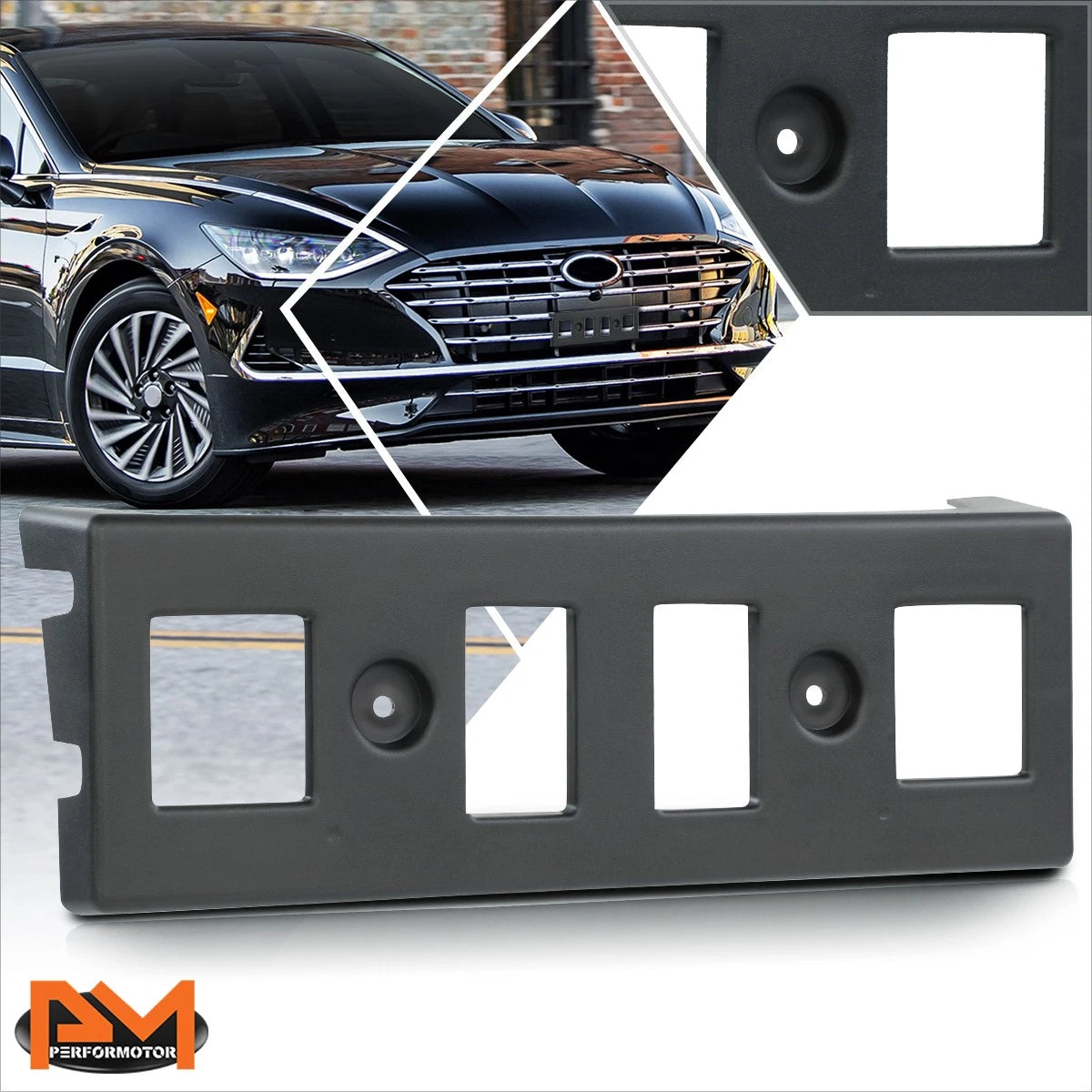 Tow Hook License Plate Mounting Bracket for Hyundai Sonata (2020–2022)