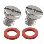 Set of 2 Gearbox Drain/Filler Oil Screws + Washers for Yamaha Outboard