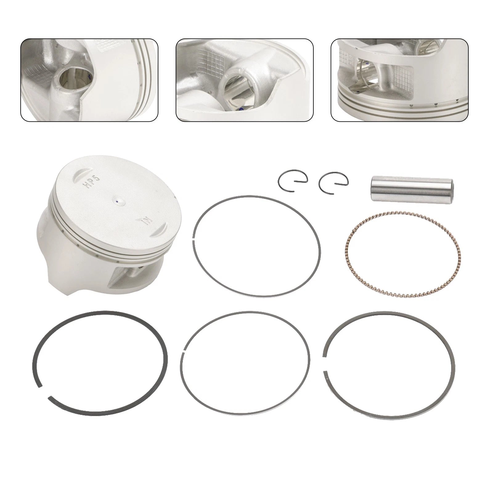 Piston Rings Set 86.5mm for Honda Rancher TRX420TE TRX420FM (2007–2018)
