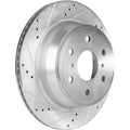 Disc Brake & Pad Kit for Chevy Silverado 1500 (2007–2013) Rear Cross-drilled