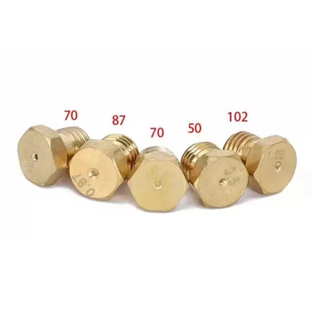 Nozzle Replacement Set of 4 for Commercial Gas Stoves (0.5/0.7/0.87/1.02)