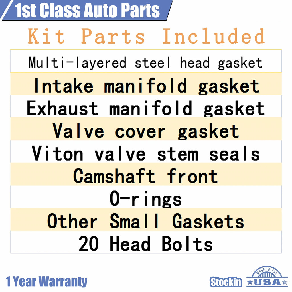 MLS head gasket set w/20 head bolts for Ford Explorer Ranger (1991–2001)