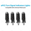 4X LED Turn Signal Light Blinkers for Universal Motorcycle (2002–2019)