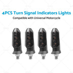 4X LED Turn Signal Light Blinkers for Universal Motorcycle (2002–2019)